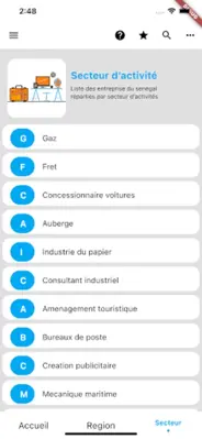 Annuaire Sonatel android App screenshot 11